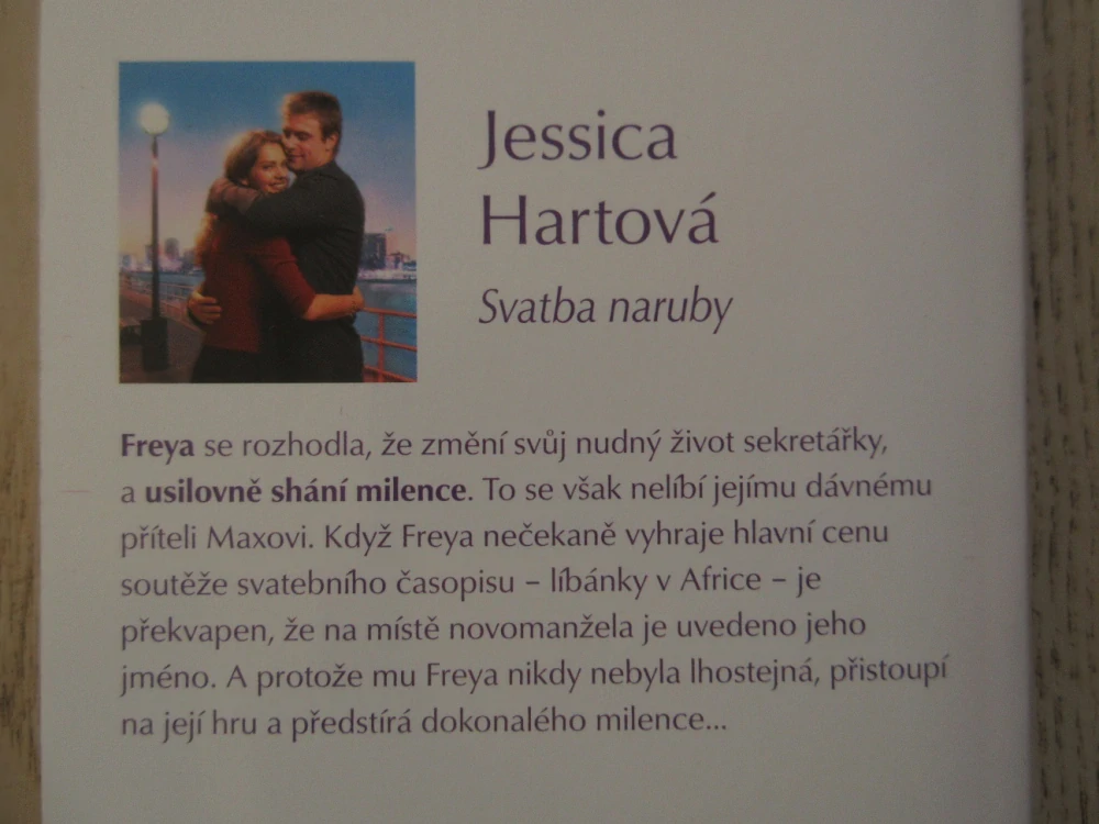 SVATBA NARUBY, JESSICA HARTOVÁ, **an