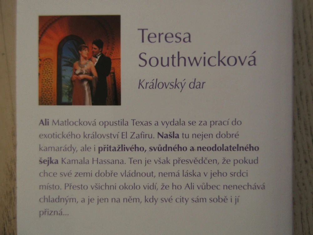 KRÁLOVSKÝ DAR, TERESA SOUTHWICKOVÁ, **an