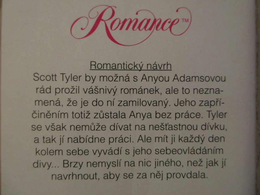ROMANTICKÝ NÁVRH, SUSAN NAPIEROVÁ, **an