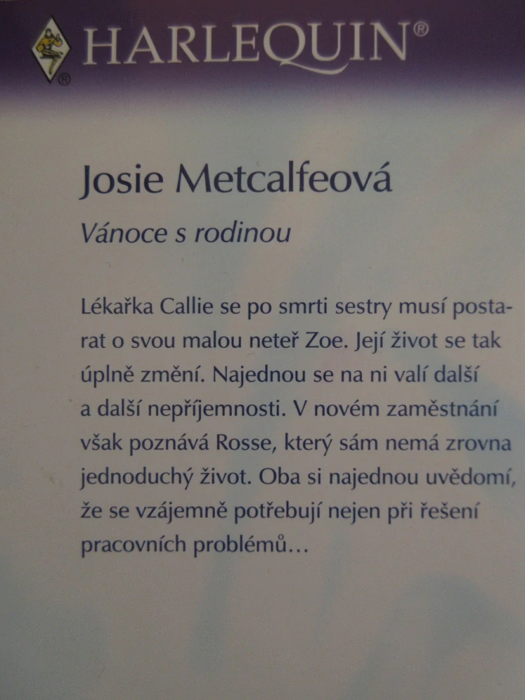 VÁNOCE S RODINOU, JOSIE METCALFEOVÁ, **an