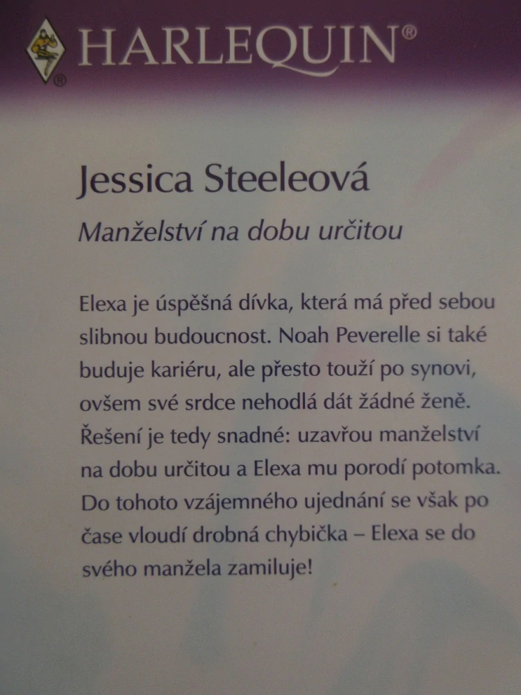 MANŽELSTVÍ NA DOBU URČITOU, JESSICA STEELEOVÁ, **an