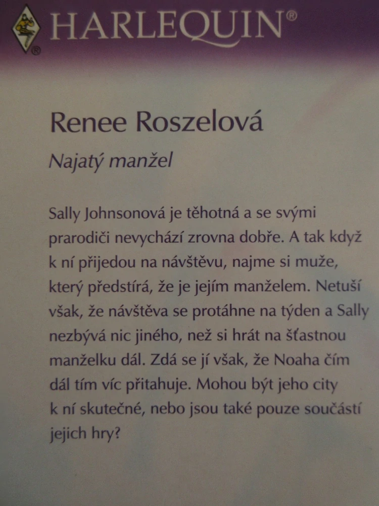 NAJATÝ MANŽEL, RENEE ROSZELOVÁ, **an