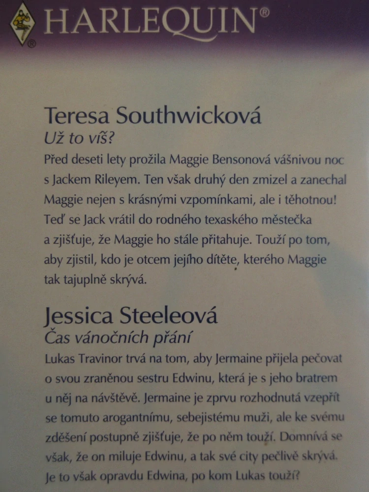 UŽ TO VÍŠ?, TERESA SOUTHWICKOVÁ, ČAS VÁNOČNÍCH PŘÁNÍ, JESSICA STEELEOVÁ, **an