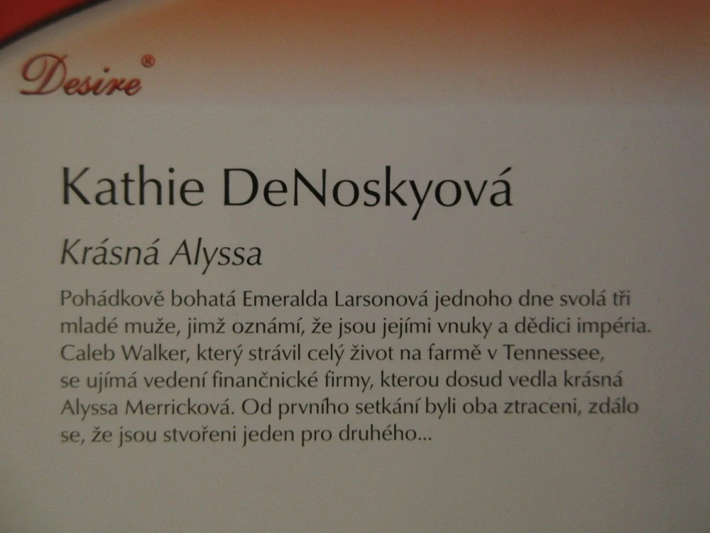 KRÁSNÁ ALYSSA, KATHIE DENOSKYOVÁ, **an