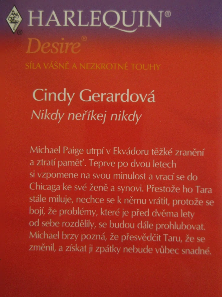 NIKDY NEŘÍKEJ NIKDY, CINDY GERARDOVÁ, **an