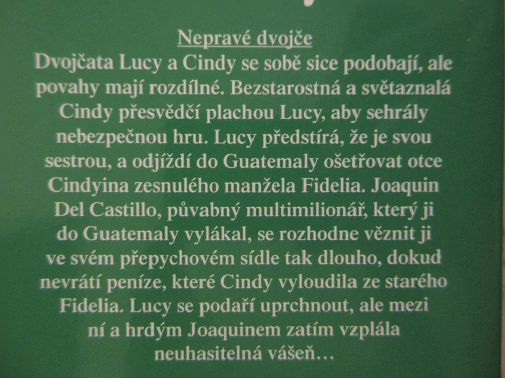 NEPRAVÉ DVOJČE, LYNNE GRAHAMOVÁ, **an