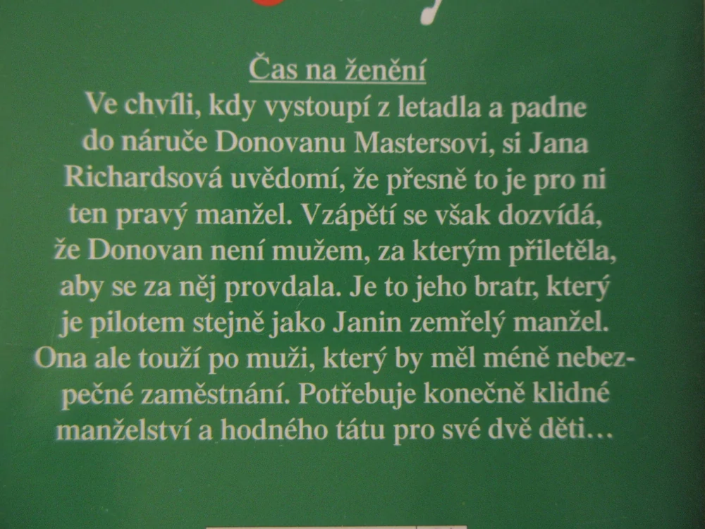 ČAS NA ŽENĚNÍ, JULIANNA MORRISOVÁ, **an