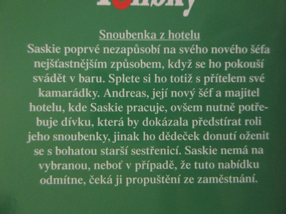SNOUBENKA Z HOTELU, PENNY JORDANOVÁ, **an
