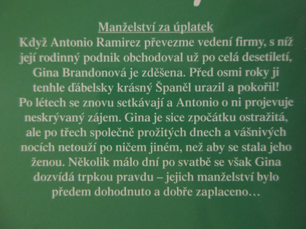 MANŽELSTVÍ ZA ÚPLATEK, MARY LYONSOVÁ, **an