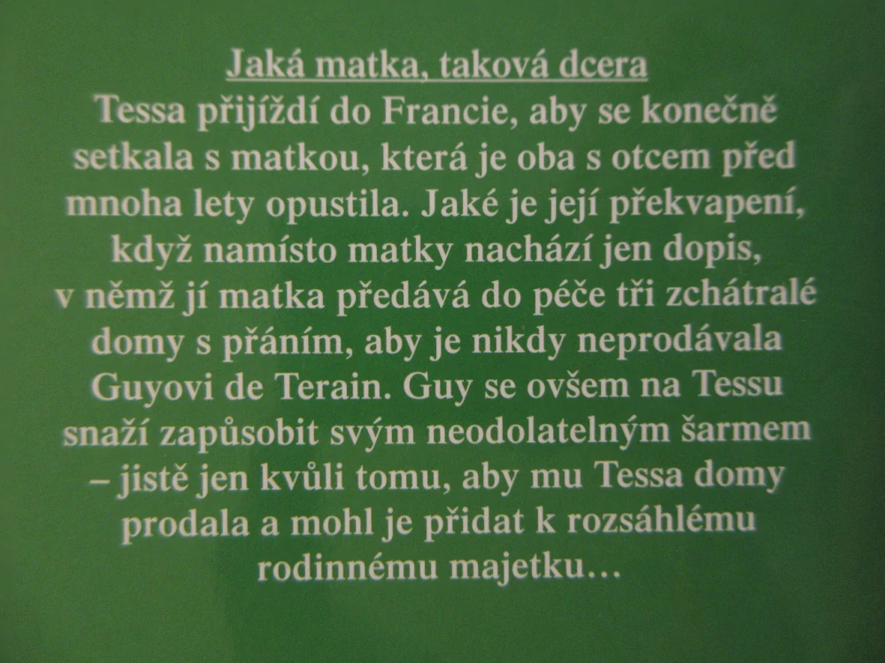 JAKÁ MATKA, TAKOVÁ DCERA, SARA WOODOVÁ, **an