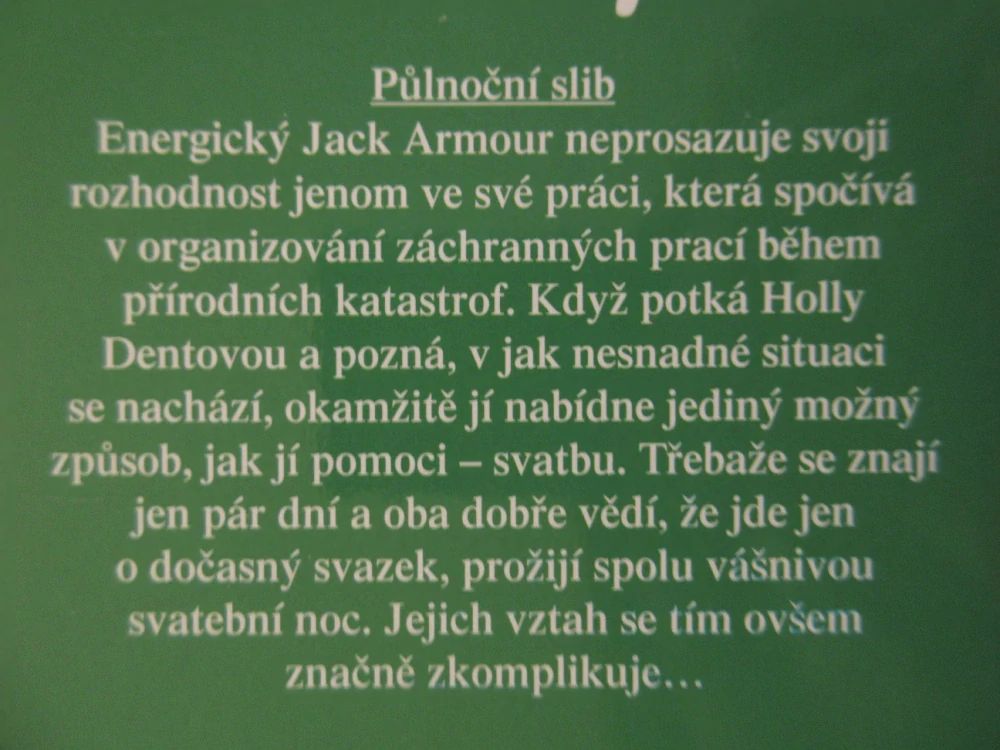 PŮLNOČNÍ SLIB, SOPHIE WESTONOVÁ, **an