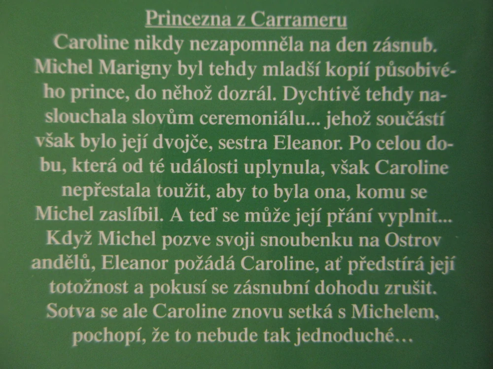 PRINCEZNA Z CARRAMERU, VALERIE PARVOVÁ, **an