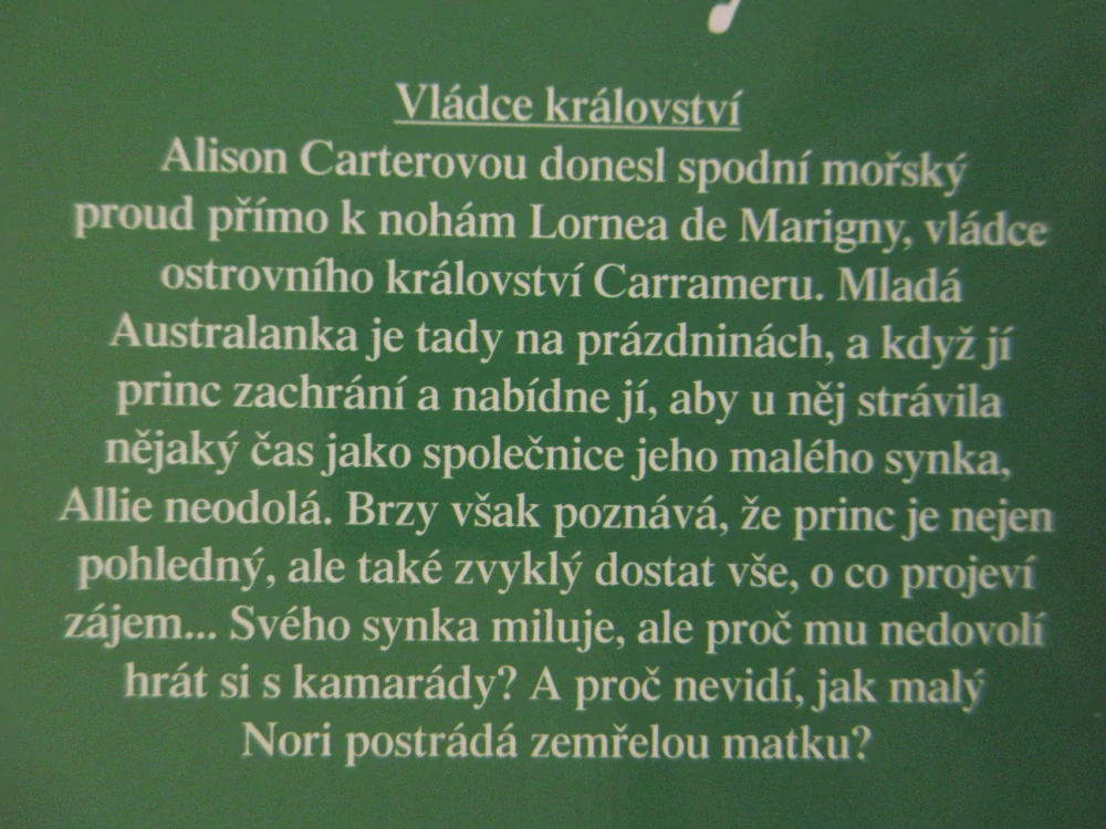 VLÁDCE KRÁLOVSTVÍ, VALERIE PARVOVÁ, **an