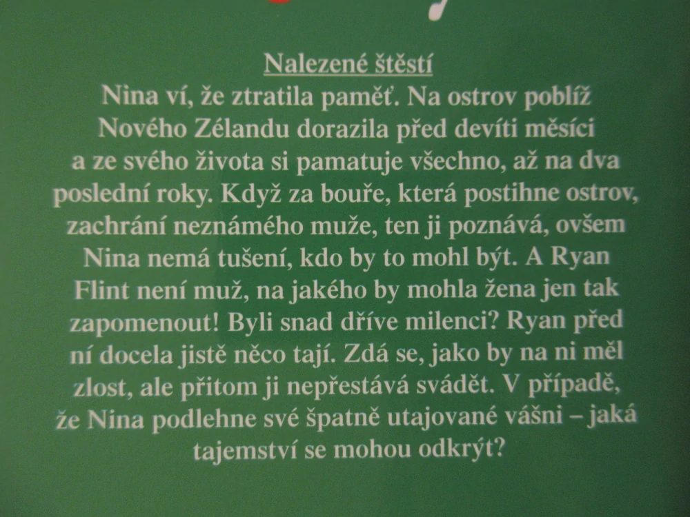 NALEZENÉ ŠTĚSTÍ, SUSAN NAPIEROVÁ, **an