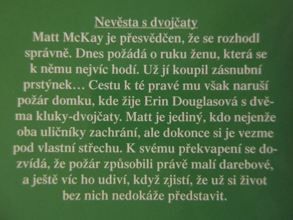 NEVĚSTA S DVOJČATY, MARION LENNOXOVÁ, **an