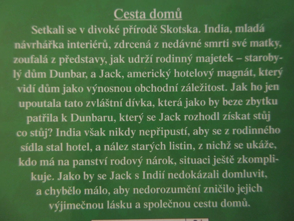 CESTA DOMŮ, FIONA HOOD-STEWARTOVÁ, **an
