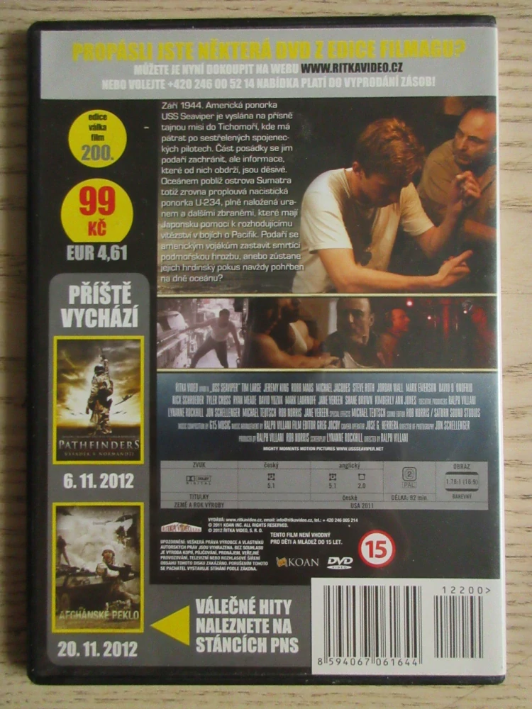 USS SEAVIPER: BOJ O PACIFIK, DVD FILM