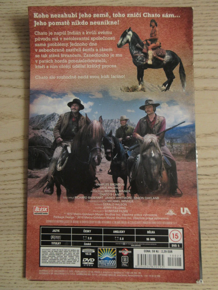 CHATOVA ZEMĚ, CH. BROSNON, J. PALANCE, DVD FILM