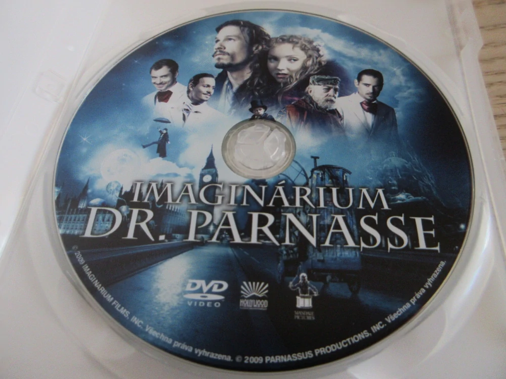 IMAGINÁRIUM DR.PARNASE, H.LEDGER, J.DEPP, GB OBAL, ČESKÉ DVD FILM