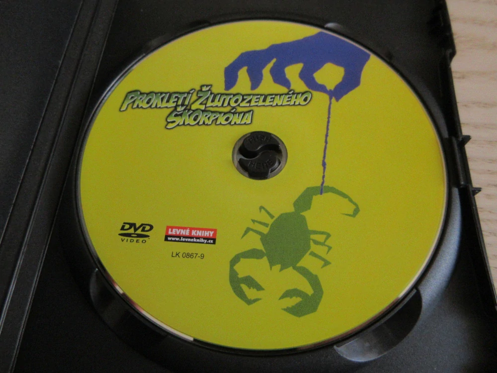 PROKLETÍ ŽLUTOZELENÉHO ŠKORPIONA, W.ALLEN, GB OBAL, ČESKÁ VERZE, DVD FILM