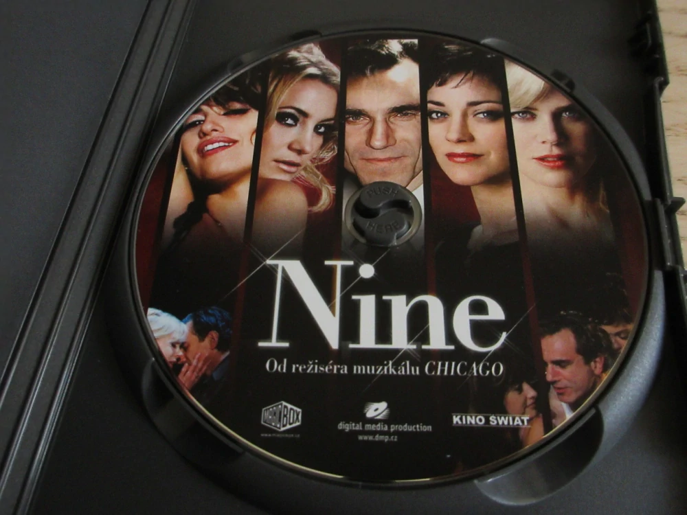 NINE, P.CRUZ, S.LOREN, GB OBAL, ČESKÁ VERZE, DVD FILM