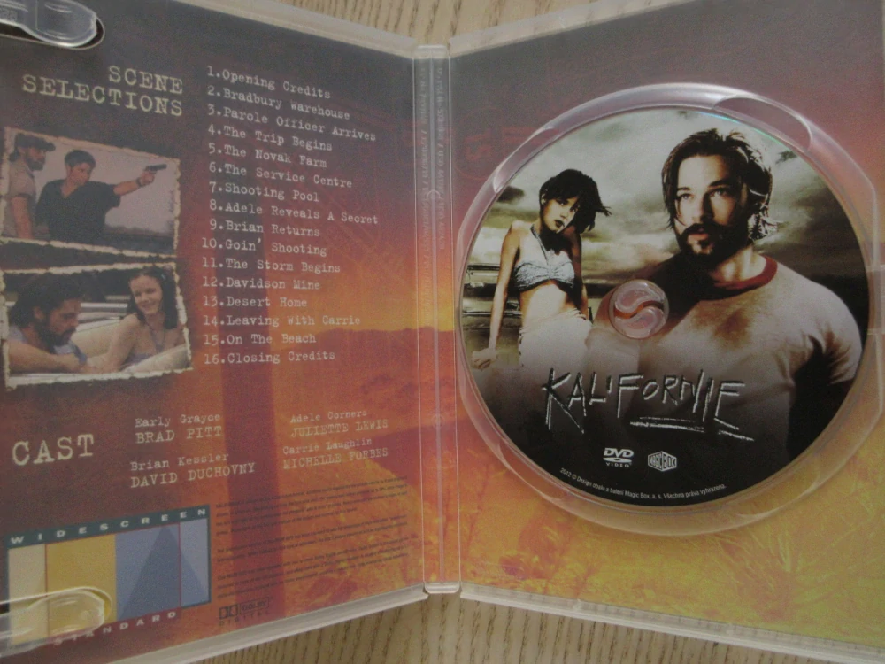 KALIFORNIE, B.PITT, J.LEWIS, GB OBAL, ČESKÁ VERZE, DVD FILM