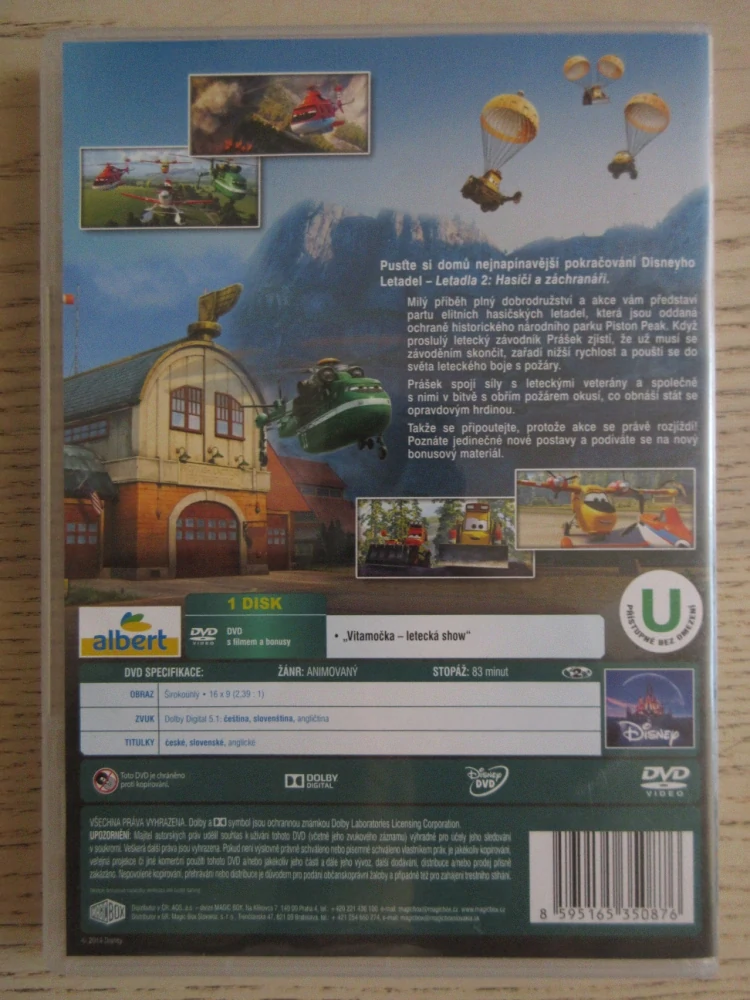LETADLA 2: HASIČI A ZÁCHRANÁŘI, DVD FILM