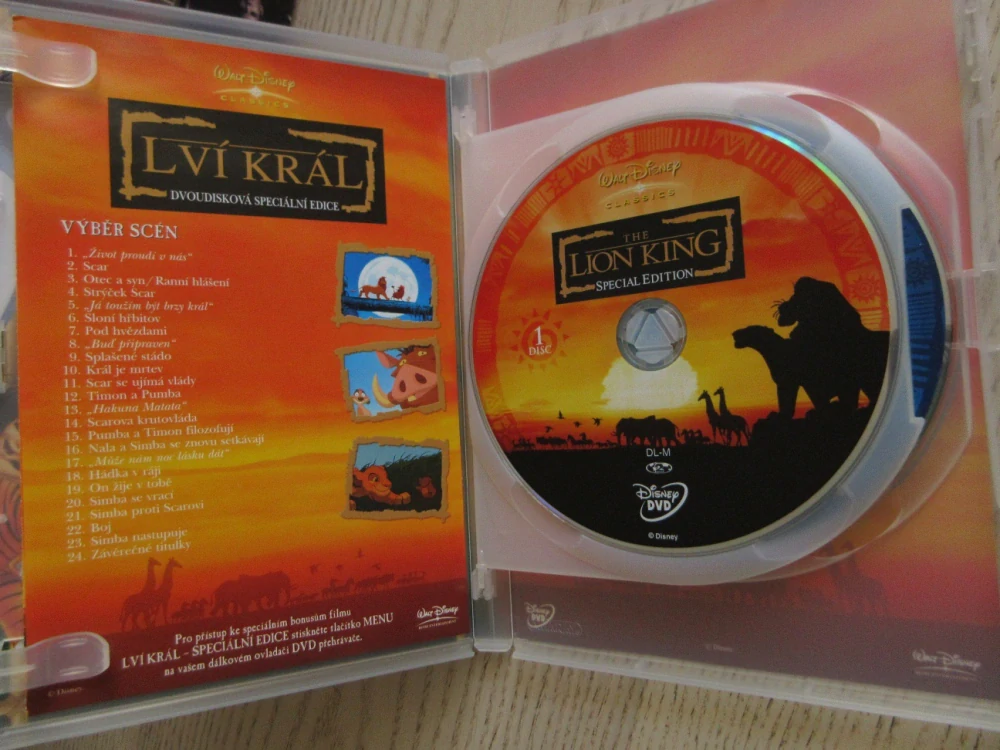 LVÍ KRÁL, 2X DVD FILM