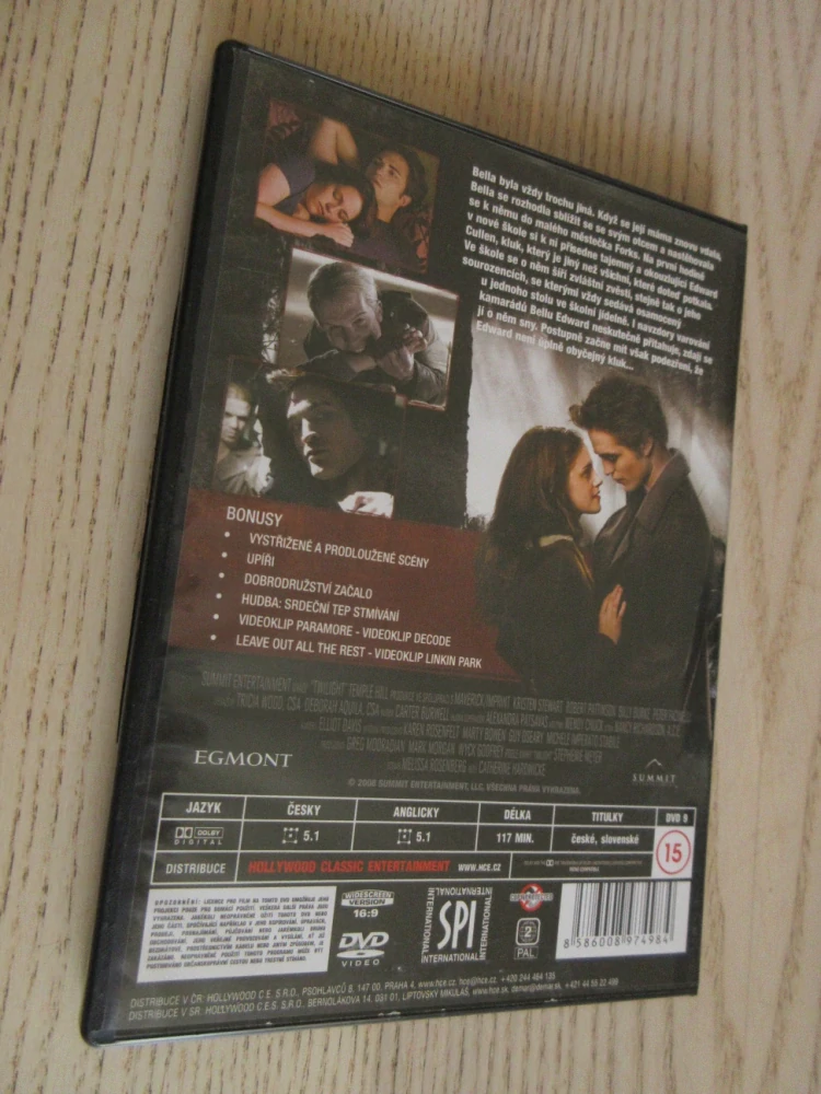 TWILIGHT SÁGA: STMÍVÁNÍ, DVD FILM