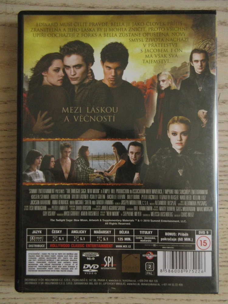 TWILIGHT SÁGA: NOVÝ MĚSÍC, K. STEWART, R. PATTINSON, DVD FILM