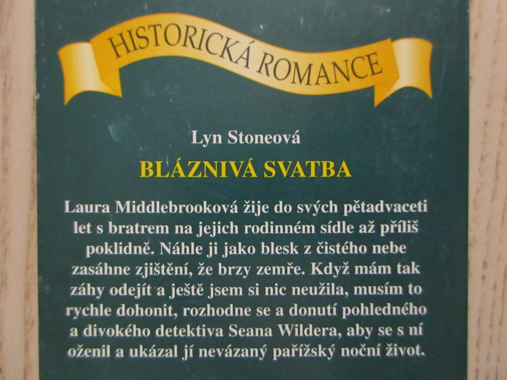 BLÁZNIVÁ SVATBA, LYN STONEOVÁ, **an
