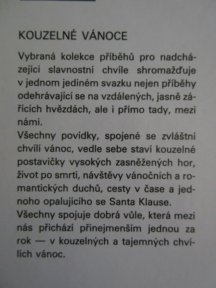 KOUZELNÉ VÁNOCE, **an