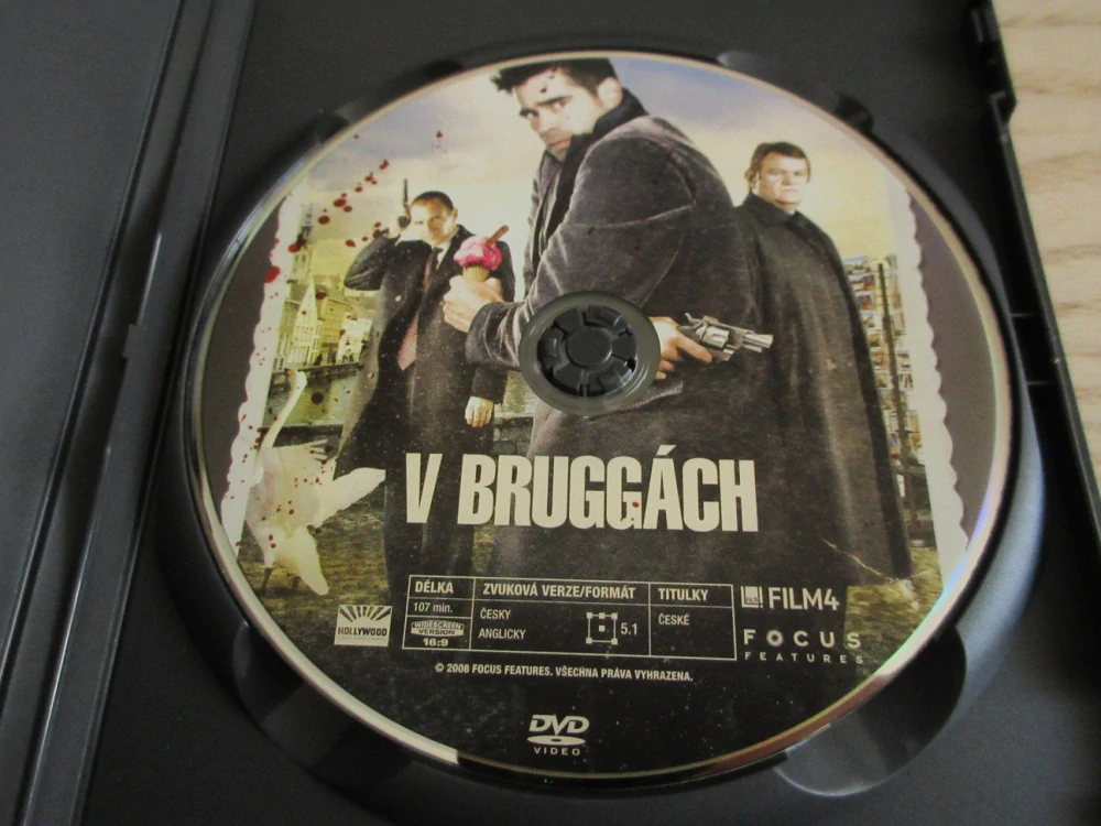 V BRUGGÁCH, C.FARRELL, GB OBAL, ČESKÉ DVD FILM