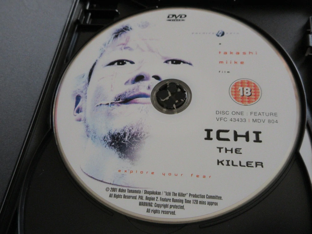 ICHI THE KILLER, GB OBAL, 3X ČESKÉ DVD FILM
