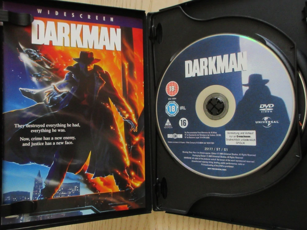 DARKMAN, L.NEESON, GB OBAL, 2X DVD ČESKY