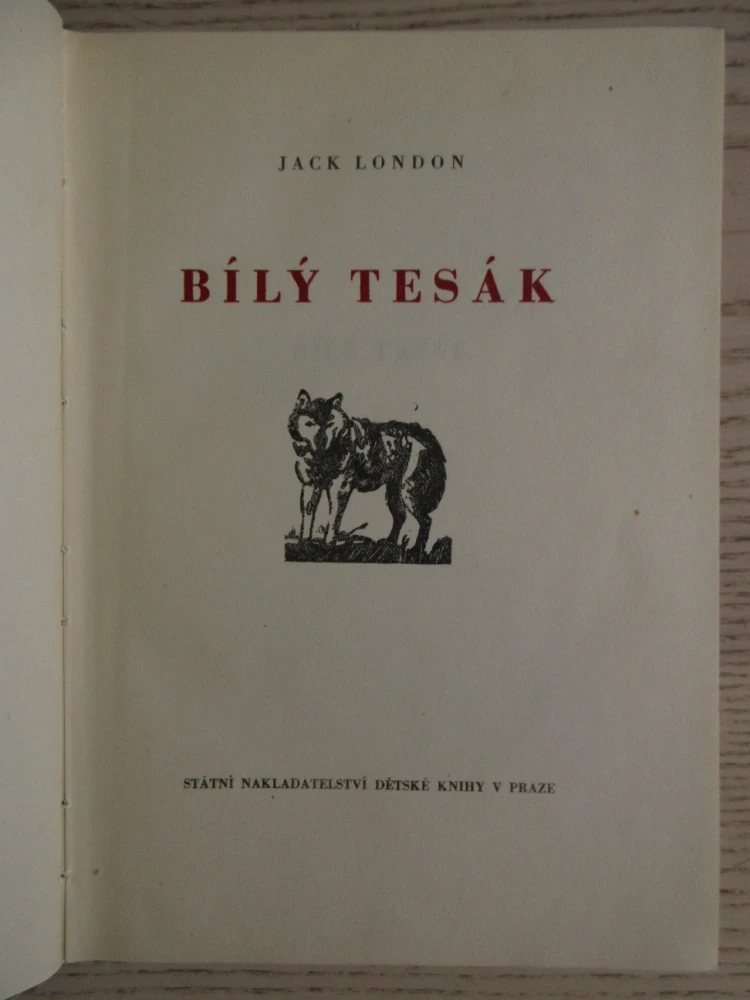 BÍLÝ TESÁK A JINÉ POVÍDKY, JACK LONDON, 1950, **an
