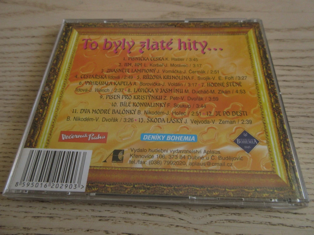 TO BYLY ZLATÉ HITY..., CD HUDBA