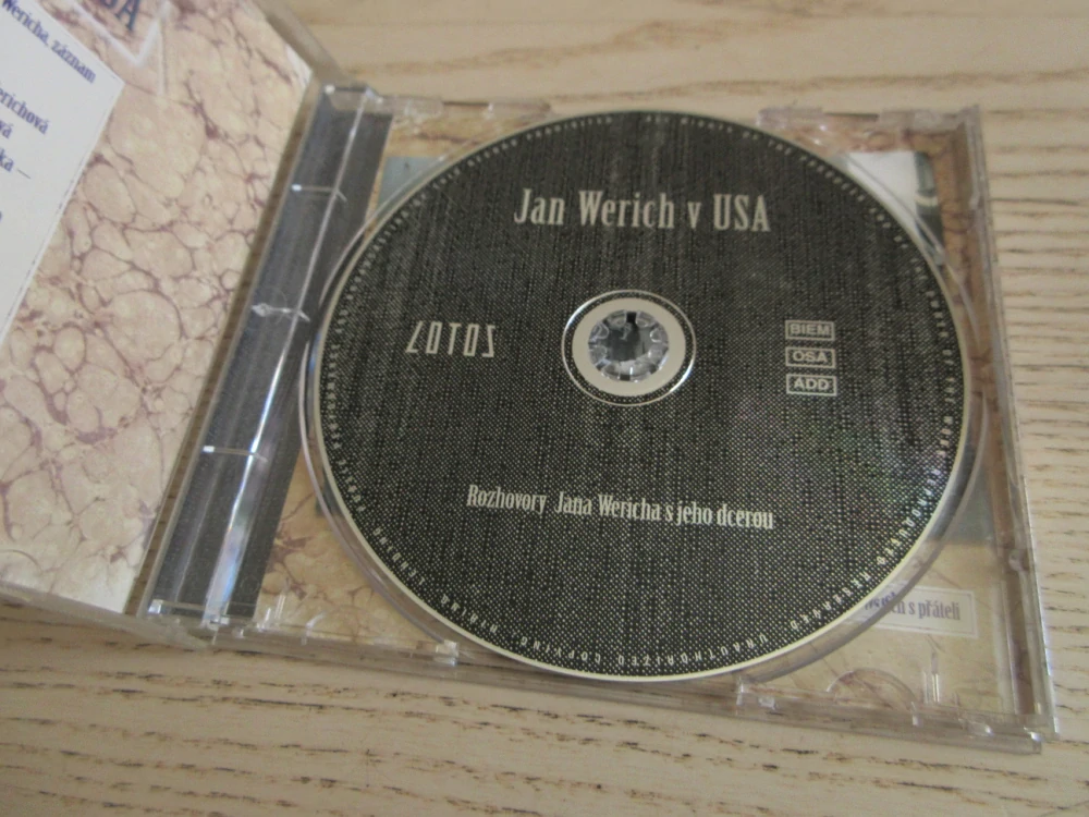 JAN WERICH V USA, CD MLUVENÉ SLOVO