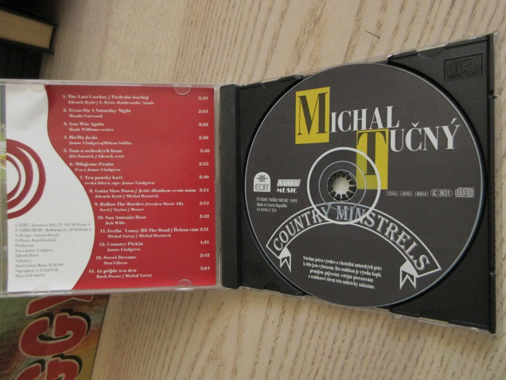 MICHAL TUČNÝ - COUNTRY MINSTRELS, TUČŇÁCI, GOLEM JANA VÁCLAVÍKA, CD HUDBA