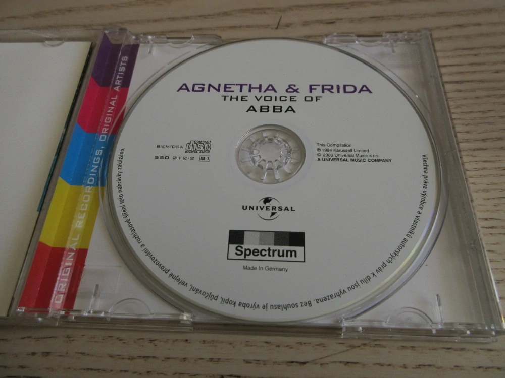 THE VOICE OF ABBA, AGNETHA A FRIDA, CD HUDBA