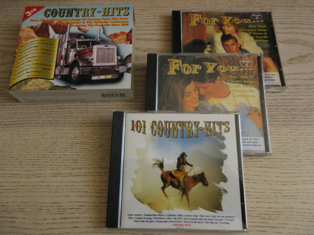 COUNTRY HITS 1-3, 3X CD HUDBA