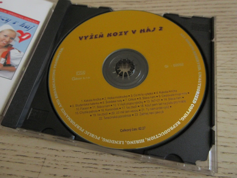 VÝŽEN KOZY V HÁJ 2, CD HUDBA