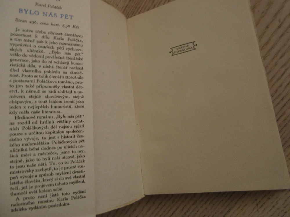 BYLO NÁS PĚT, KAREL POLÁČEK, **an