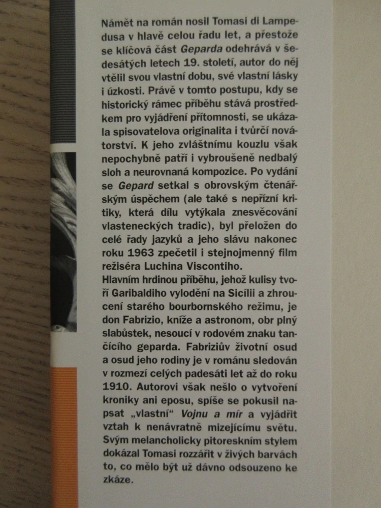 GEPARD, TOMASI DI LAMPEDUSA, **an