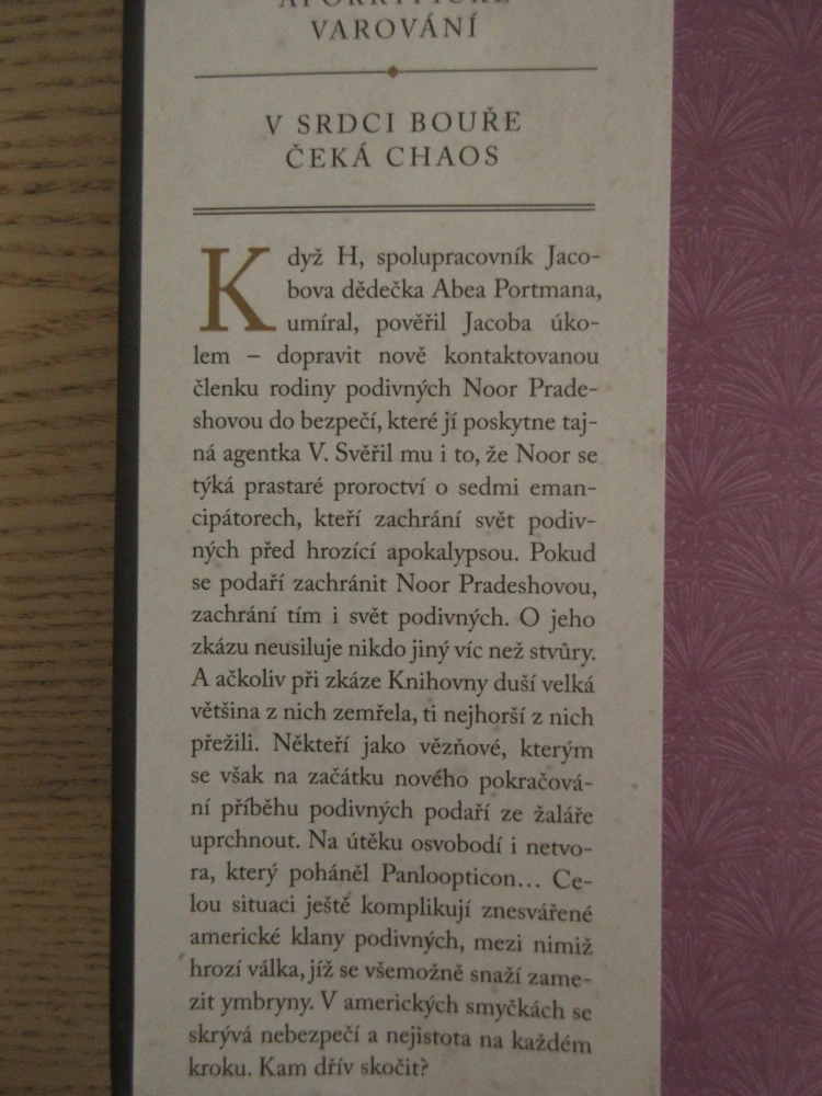 SIROTČINEC SLEČNY PEREGRINOVÉ - KNIHA PÁTÁ - PTAČÍ SNĚM, RANSOM RIGGS, **an