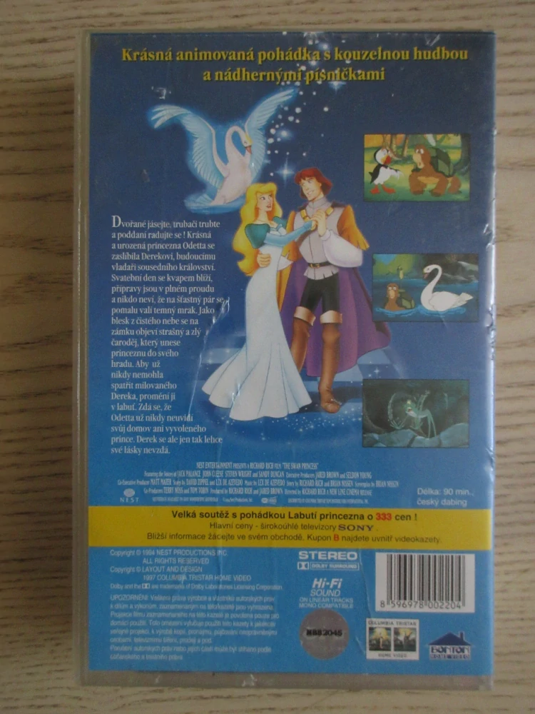 LABUTÍ PRINCEZNA, VHS VIDEOKAZETA