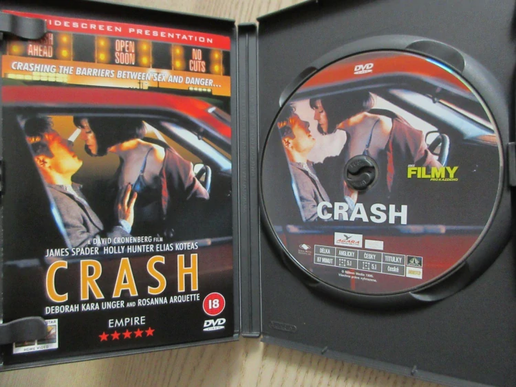 CRASH, J. SPADER, H. HUNTER, GB OBAL, ČESKÉ DVD FILM VČ. BOOK