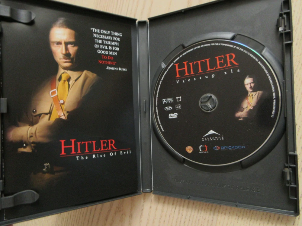 HITLER - VZESTUP ZLA, R. CARLYLE, GB OBAL, ČESKÉ DVD FILM VČ. BOOK