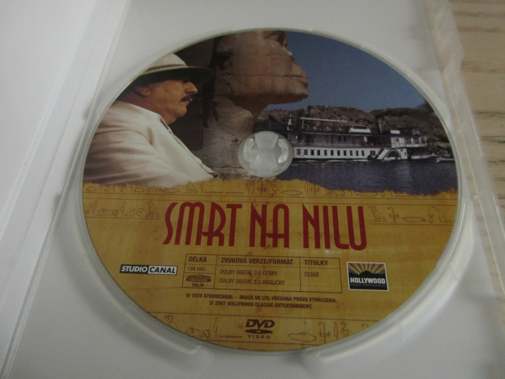 SMRT NA NILU, P. USTINOV, J. BIRKIN, GB OBAL, ČESKÉ DVD FILM