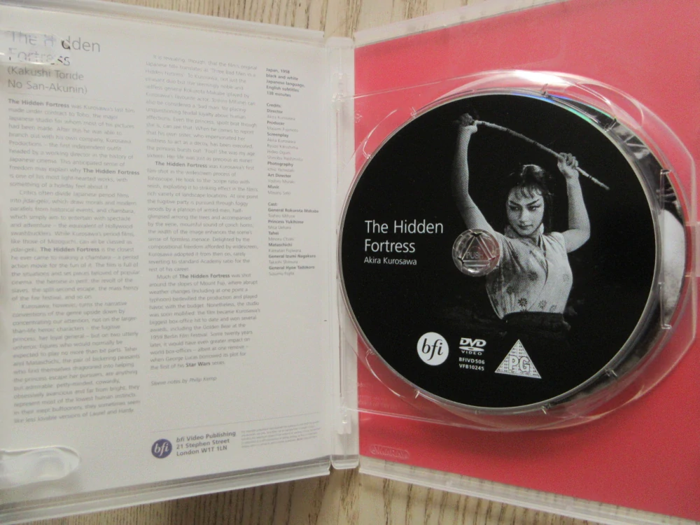 TŘI Z PEVNOSTI, T.MIFUNE, A.KUROSAWA, GB OBAL, ČESKÉ TIT., 2XDVD FILM